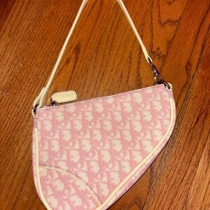 CD Pink Trotter Saddle Pochette bag